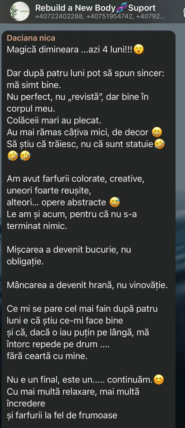 Mărturie clientă Rebuild