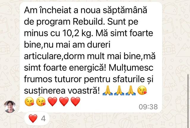 Mărturie clientă Rebuild